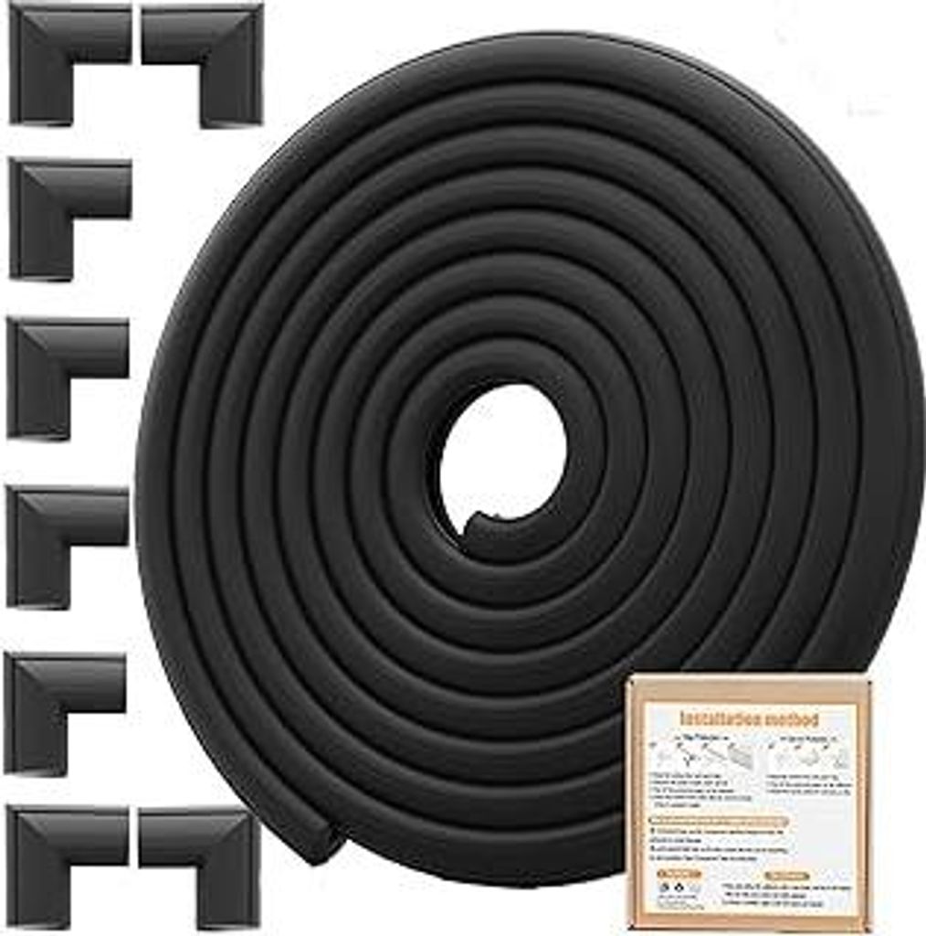 Kind Möbel Stoßfänger Baby Proofing (Große 4.4M Rand 8 Eckschutz), Schwerlast Soft NBR Kantenschutz Schaumstoff, Tischkantenschutz Ecken für S...