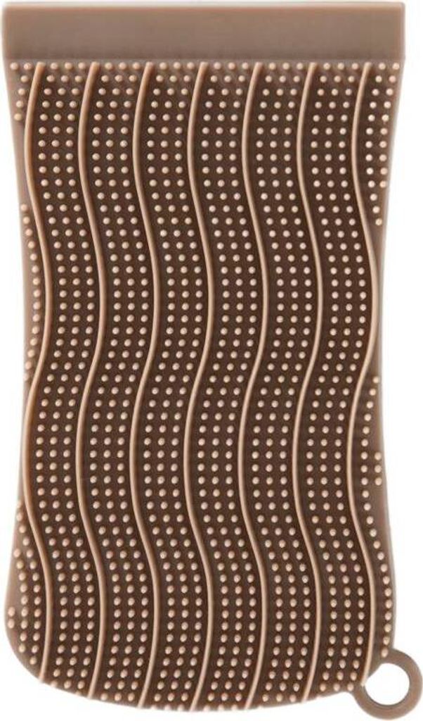 HOMLA EASY CLEAN Silikonschwamm beidseitig taupe 13x7 cm