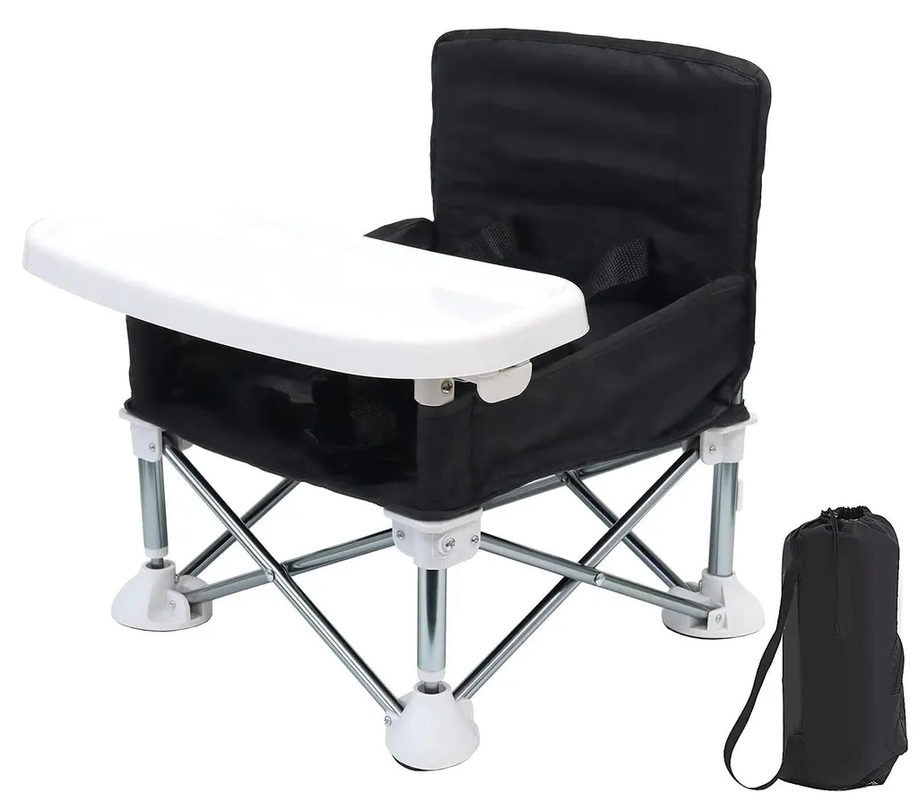 Chaise haute bébé compacte pour petits espaces et voyages - Pliage facile