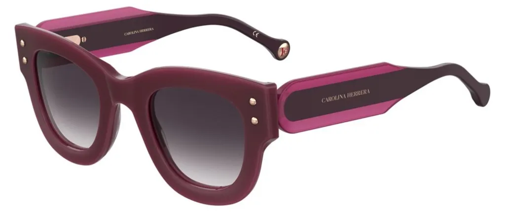 Carolina Herrera HER0222S QHO : Lunettes en Acétate Violet et Métal