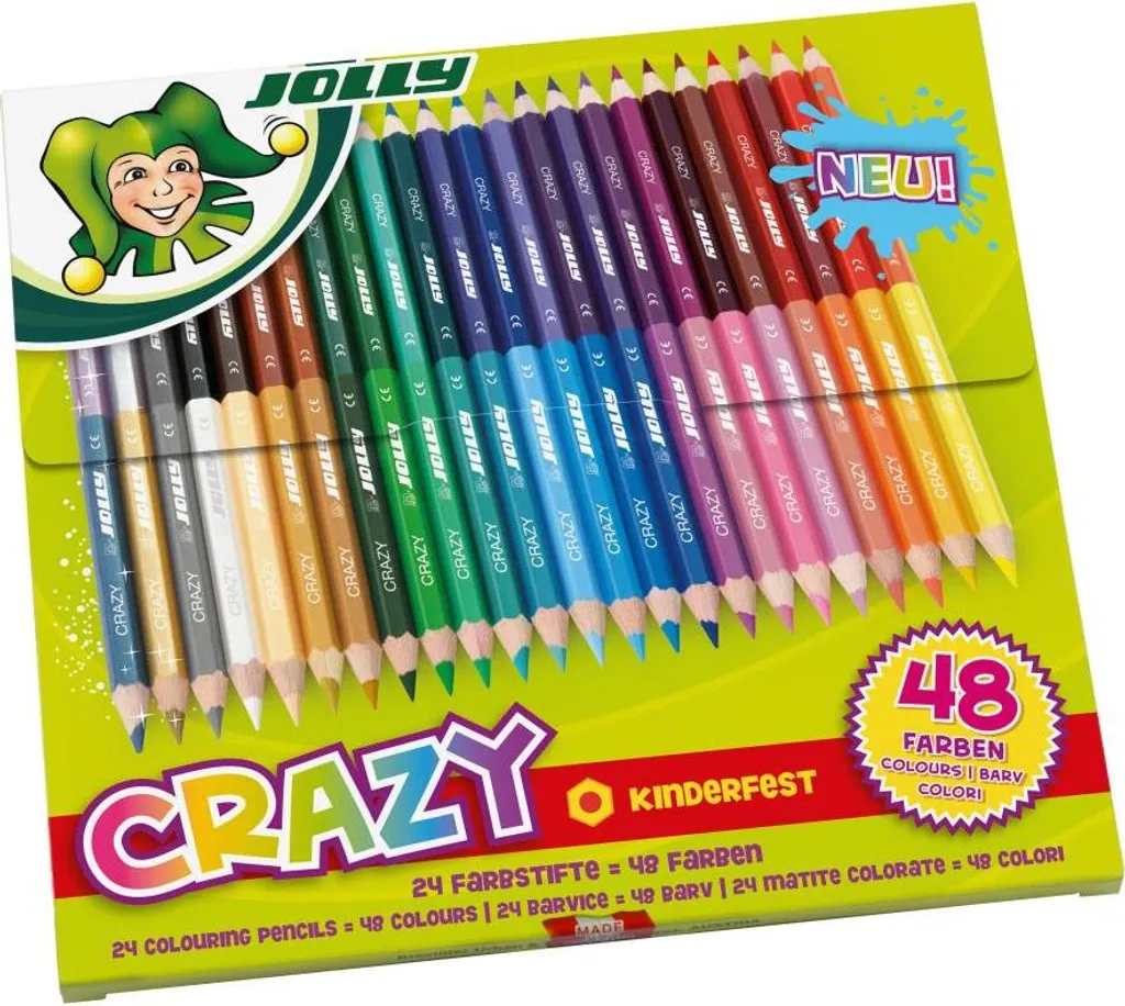 Fini les mines cassées avec les Crayons Jolly Supersticks Crazy x24
