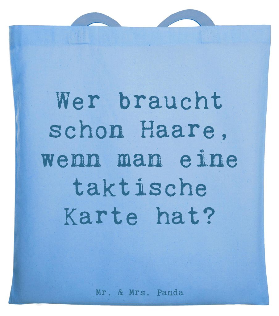 Mr. & Mrs. Panda festivaltasche Spruch Fußballtrainer Einzigartig - Sky Blue - Geschenk, Jutebeutel, Tote Bag, Laptoptasche, kreative Geschenke, d...