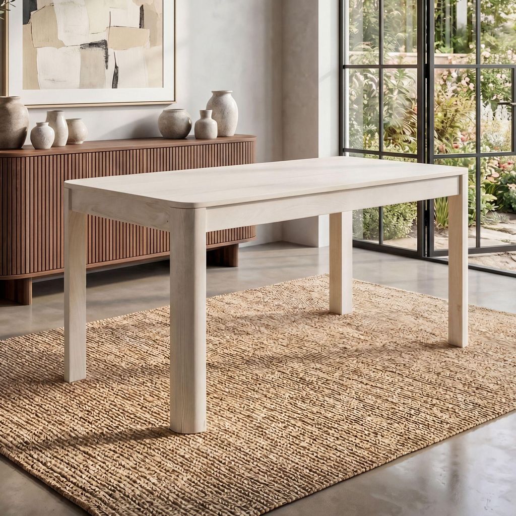 FineBuy Stół do jadalni z litego drewna mango 120x60 cm, Zdjęcie produktu 