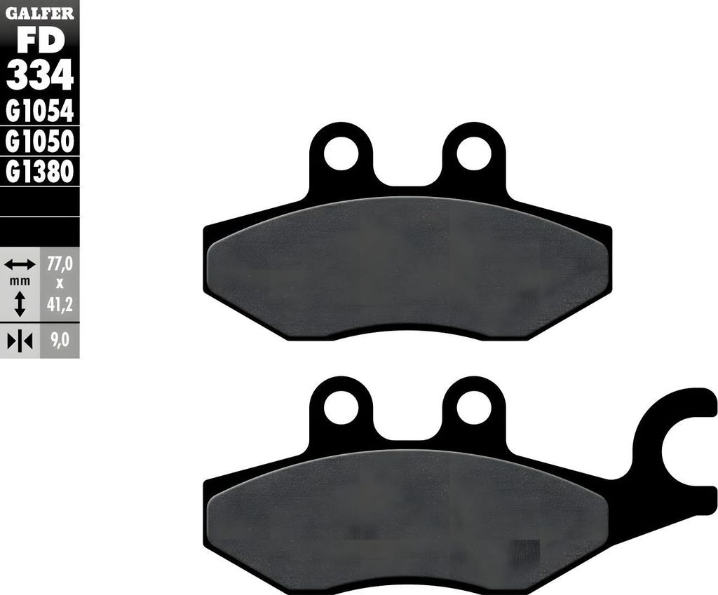 Bremsbeläge Set Galfer 2x FD334G1050 Semi-Metall SCOOTER vorne für Piaggio X10 X9 Evolution 125 ccm