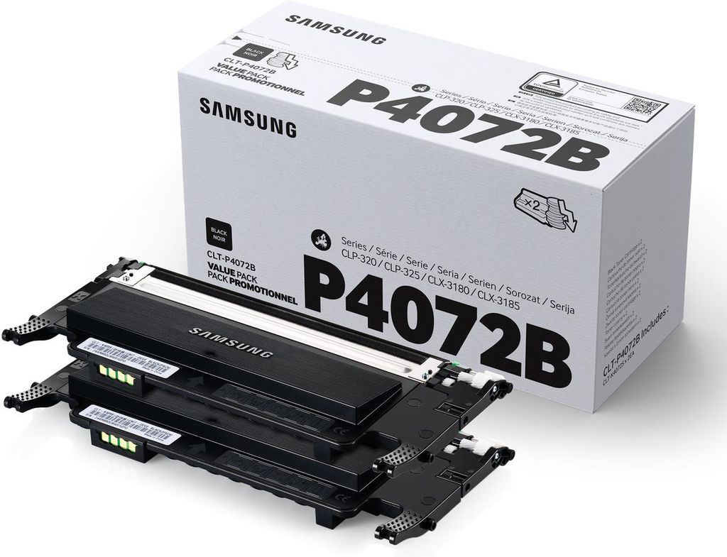 SU381A  Samsung CLT-P4072B 2er-Pack Schwarz Tonerkartuschen Produktbild 