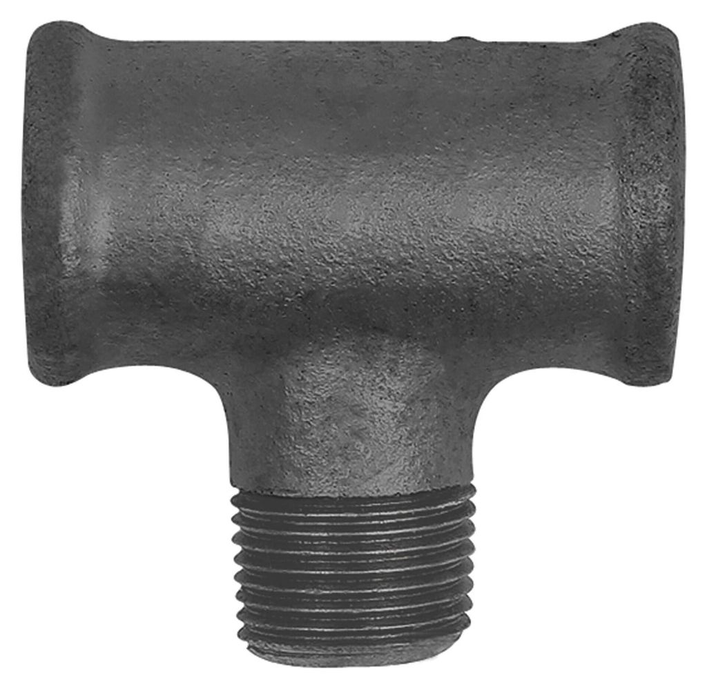 Riegler T-Stück 133, Rp 1/2 i., R 1/2 a., Rp 1/2 i., Temperguss schwarz