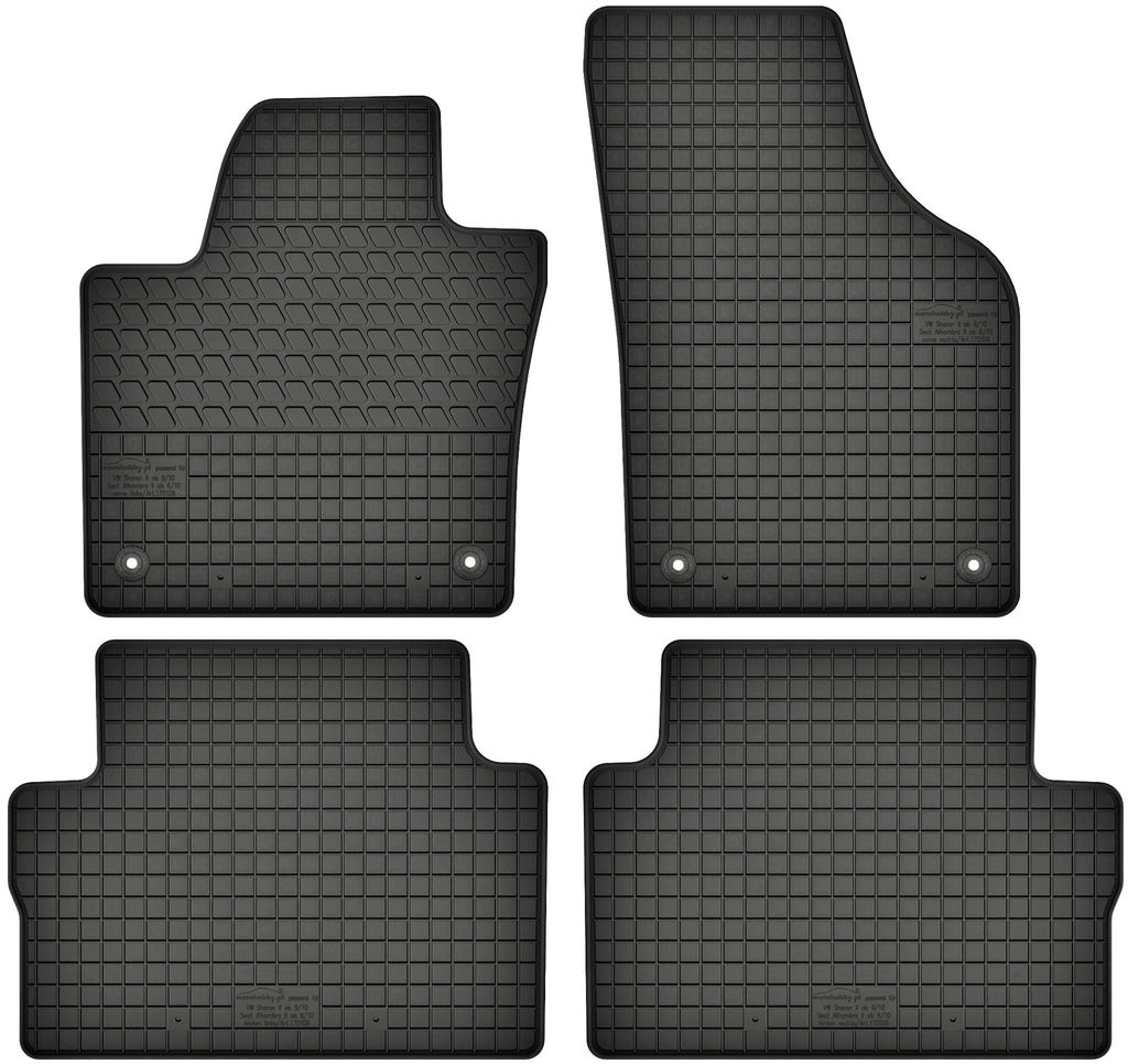 Gummimatten passend für  Seat Alhambra II (ab 2010) Gummi Produktbild 