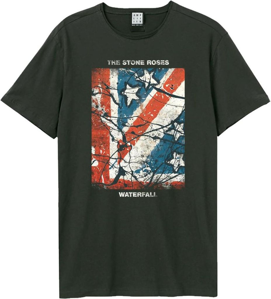 Amplified - "Waterfall" T-Shirt für Herren/Damen Uni GD4098 (XS) (Holzkohle)
