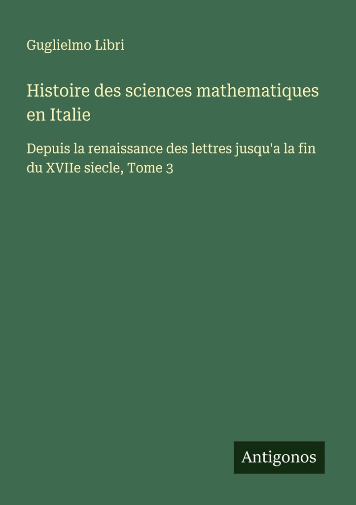 Geschichte der mathematischen Wissenschaften in Italien