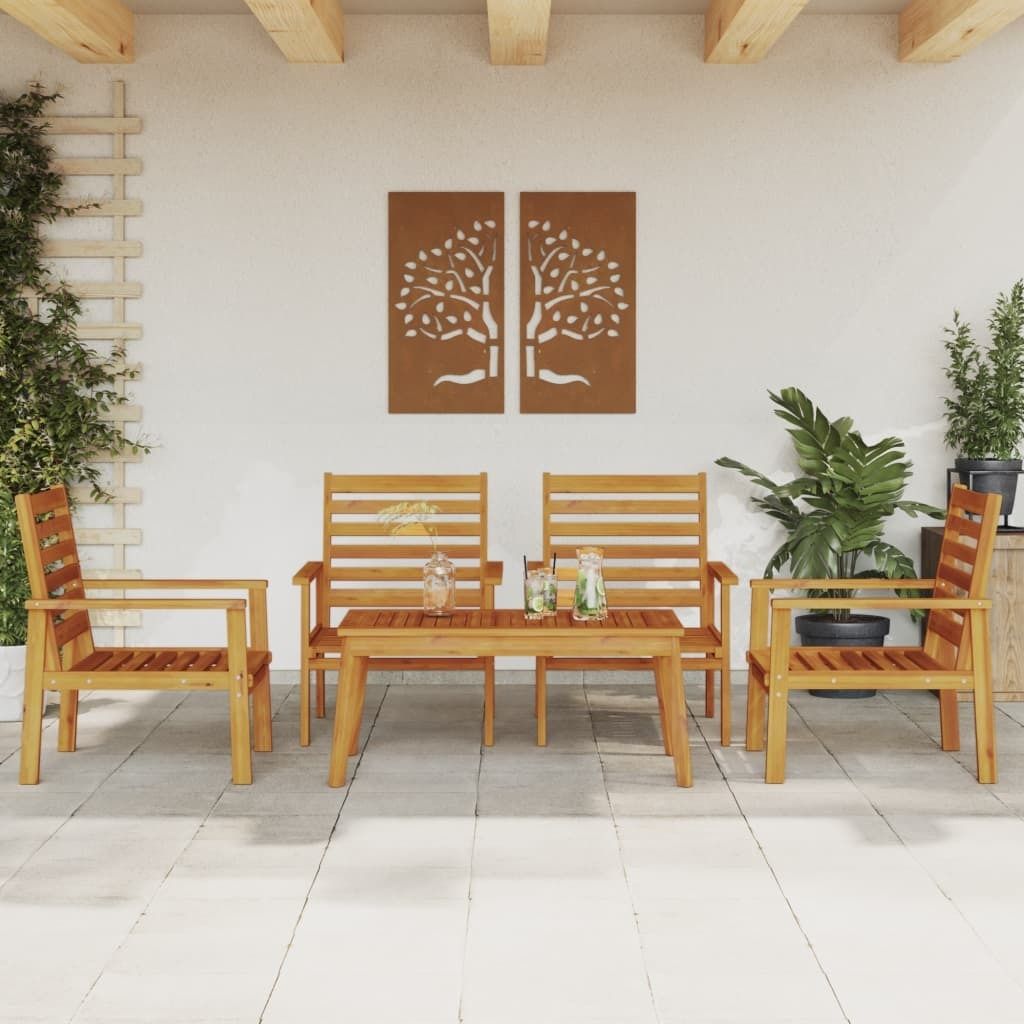 Maison Exclusive - 5-tlg. Garten-Lounge-Set Massivholz Akazie