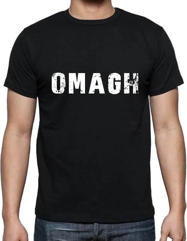Herren Grafik T-Shirt Omagh Öko-Verantwortlich Vintage Jahrgang Kurzarm Lustige Druck Geburtstag Geschenk Mann