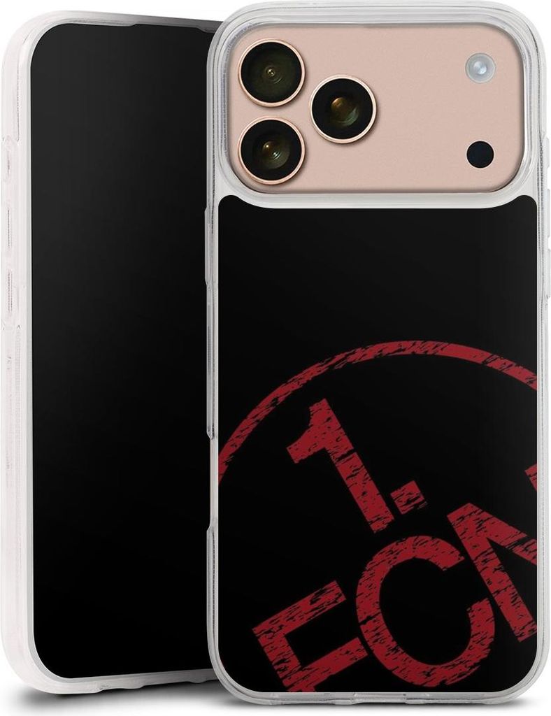 DeinDesign Handyhülle für Apple iPhone 17 Pro Max Silikon Hülle Case Smartphone Schutzhülle 1. FCN Fanartikel Textur