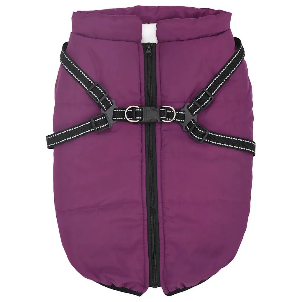 vidaXL Cappottino Cane Caldo Viola L52 - Comfort e Protezione Pioggia