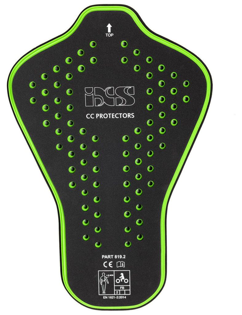 IXS CCS Level 2 Rückenprotektor, schwarz/grün, M Produktbild 