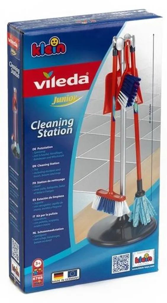 Theo Klein 6765 Station de Nettoyage Vileda pour Enfants avec Balai