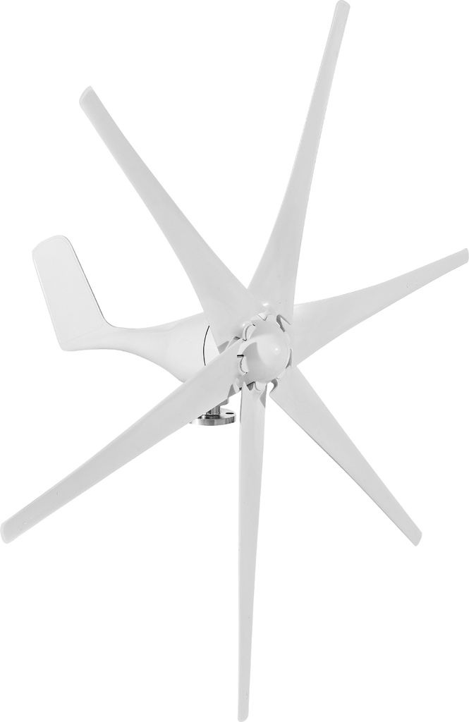 Windturbinengenerator-Kit 400 W 12 V mit 6 Rotorblaettern, Hybrid-Laderegler, beginnend bei 2,0 m/s Windgeschwindigkeit, geeignet fuer Aussenposten...