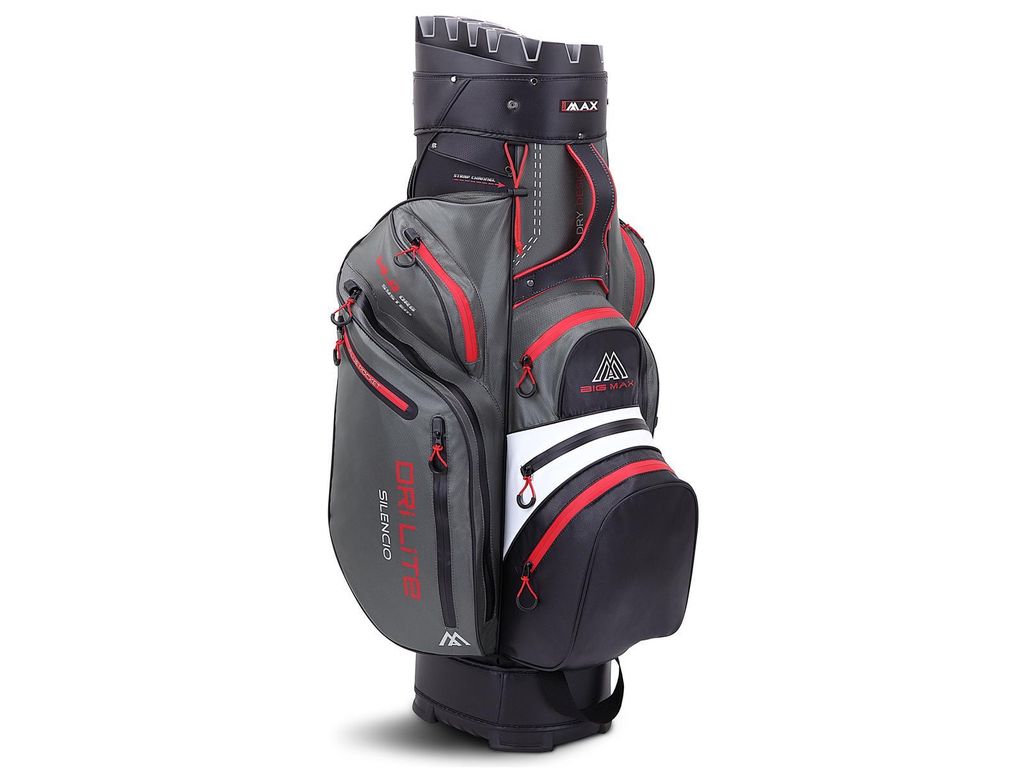 Big Max Dri Lite Silencio 2 Charcoal/White/Black/Red Cart bag