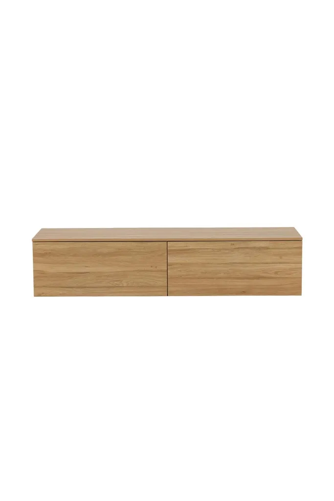 Optimisez votre espace : buffet Frihamn 2 tiroirs bois naturel compact
