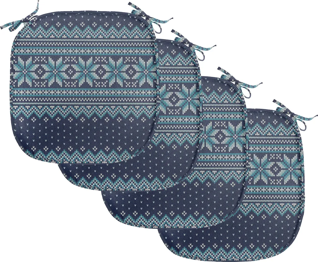 Set 4 Cuscini Arredo Sedie Blu Turchese 40x40 ABAKUHAUS Nordic