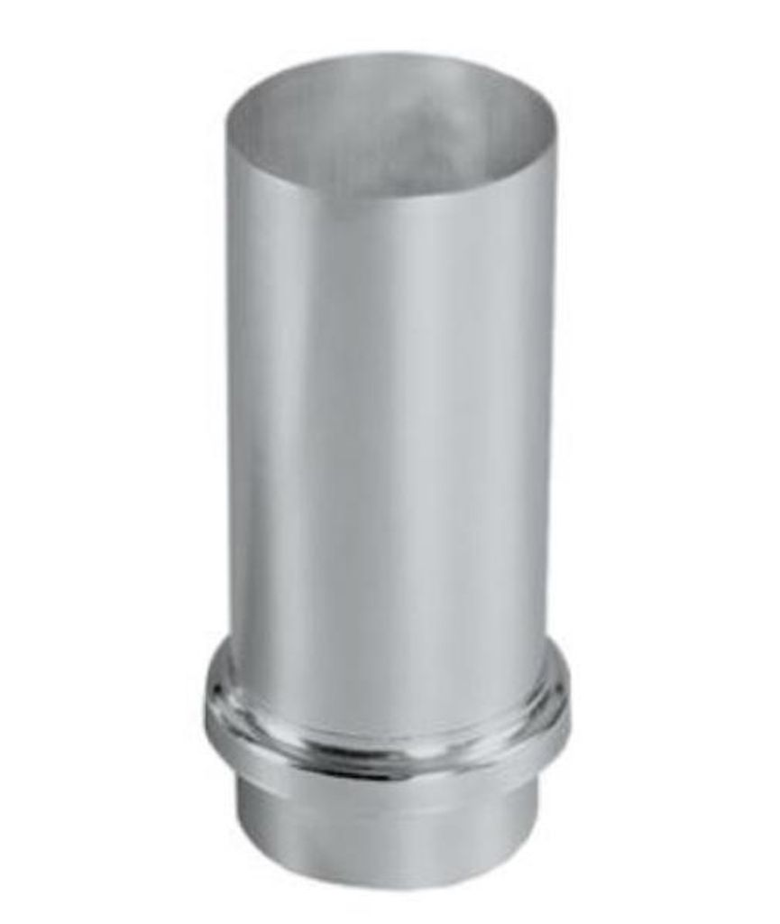 Zambelli Schiebemuffe mit Standrohrkappe 100 mm Titanzink