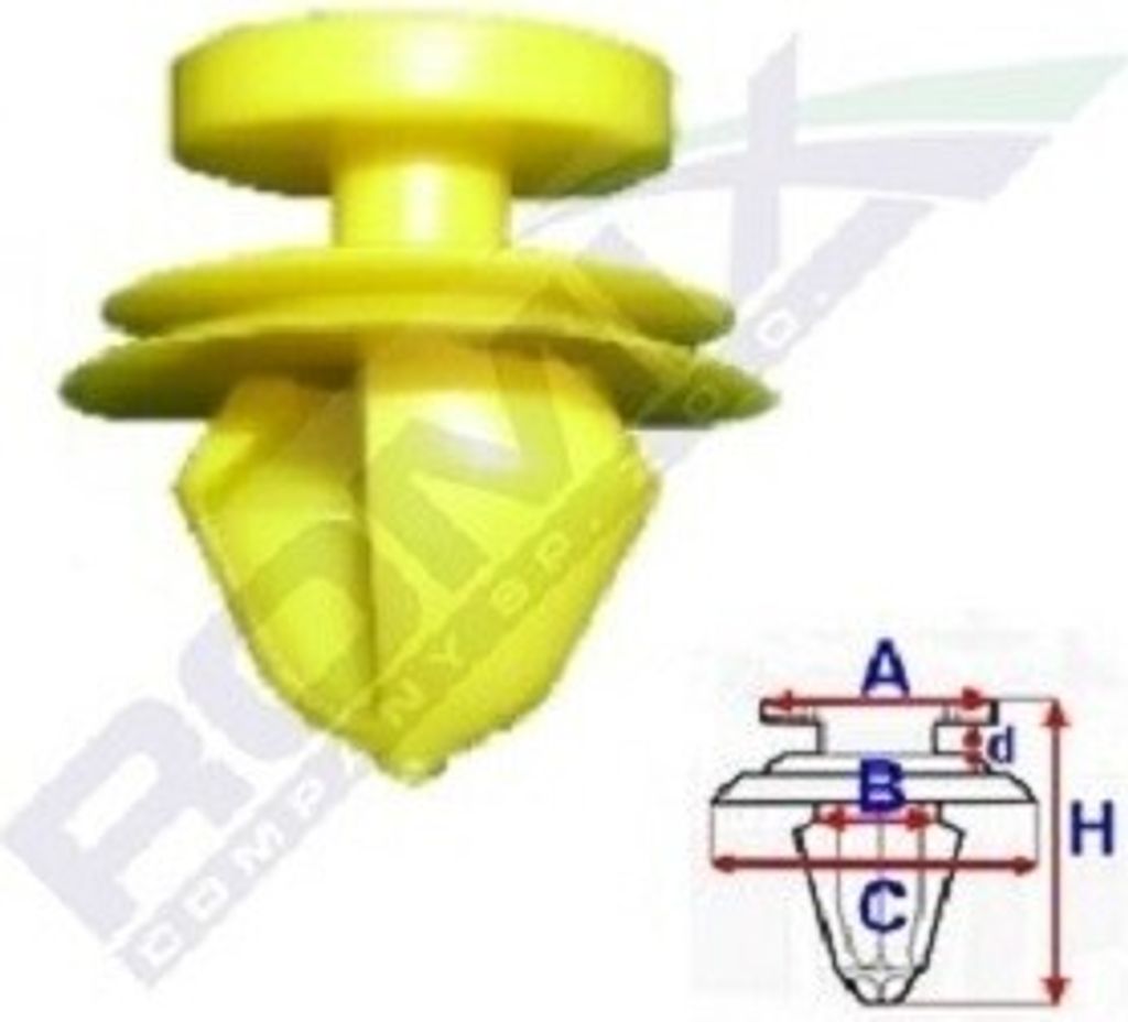 ROMIX Clip Zier- / Schutzleiste C60337 passend für PEUGEOT 206 CC (2D) 10mm 20mm