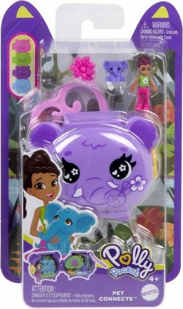 Polly Pocket JCB19, 4 lat(a), Dziewczyna, 56 mm, 150 g, Zdjęcie produktu 