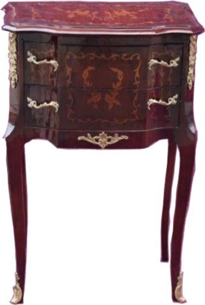 Casa Padrino Commode baroque à 2 tiroirs en marqueterie Image du produit 