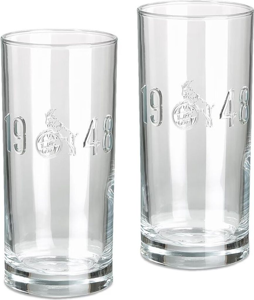 1. FC Köln Trinkglas "Relief" 2er Set