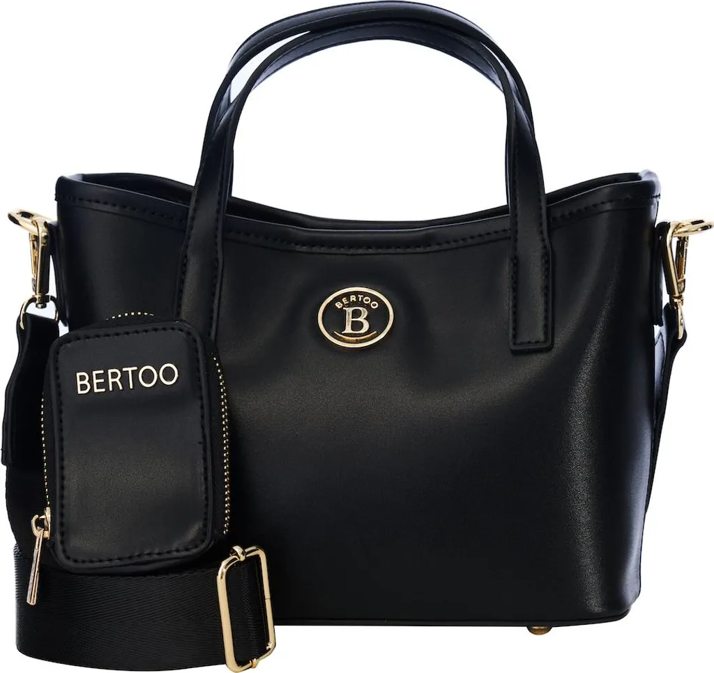 Sac à main femme noir minimaliste BERTOO Sara en similicuir haute qualité