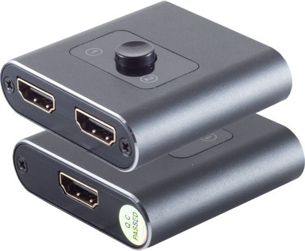 HDMI Switch 2x1, bidirectional, metal, 4K2K