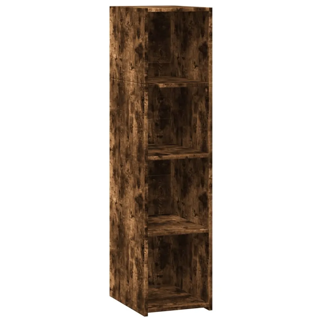 SYFAX™ Credenza Rovere Fumo 30x41x124cm in Legno Multistrato