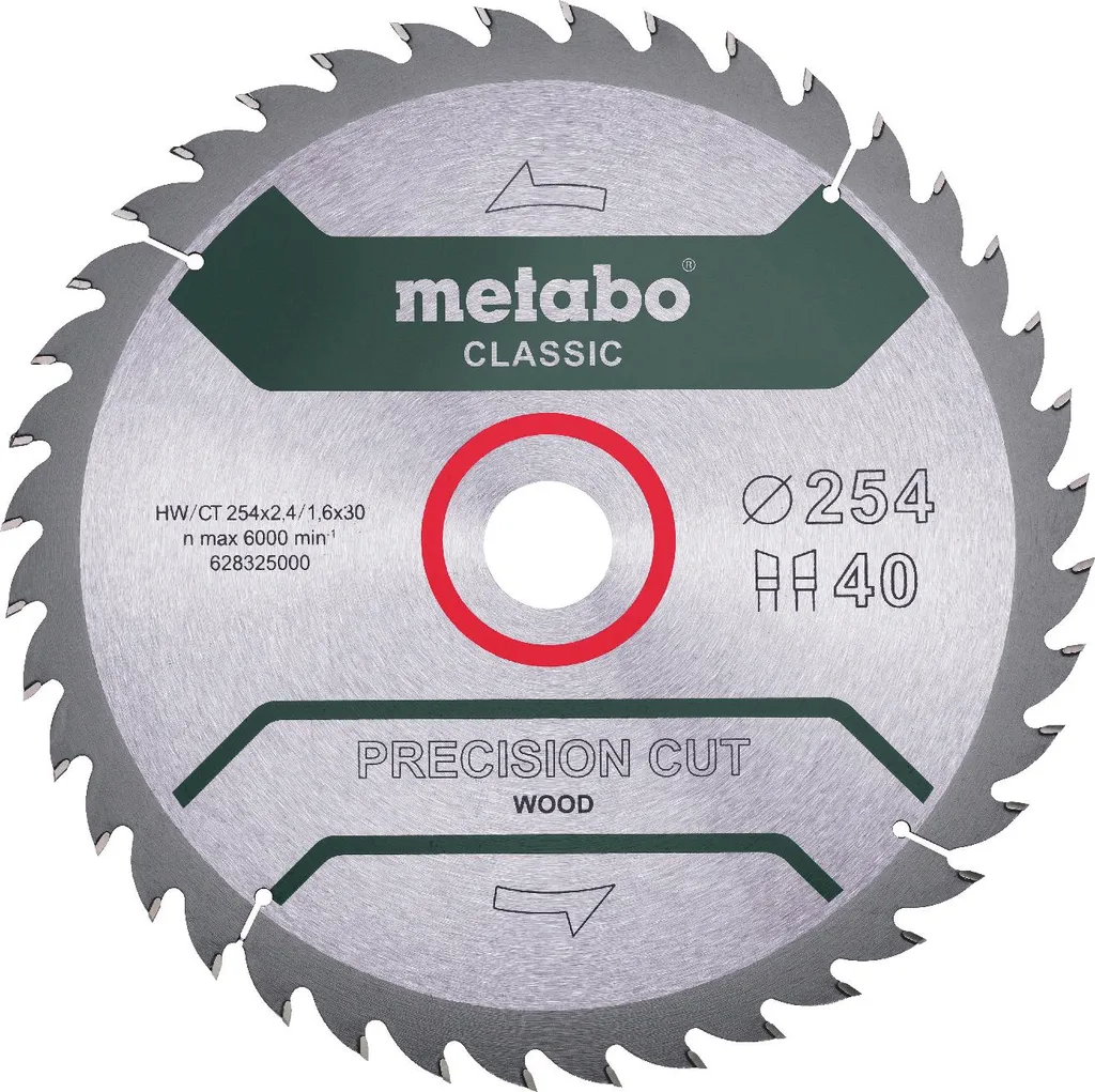 Lame de scie circulaire Metabo PrecisionCutClassic 254x30 40WZ 628325000