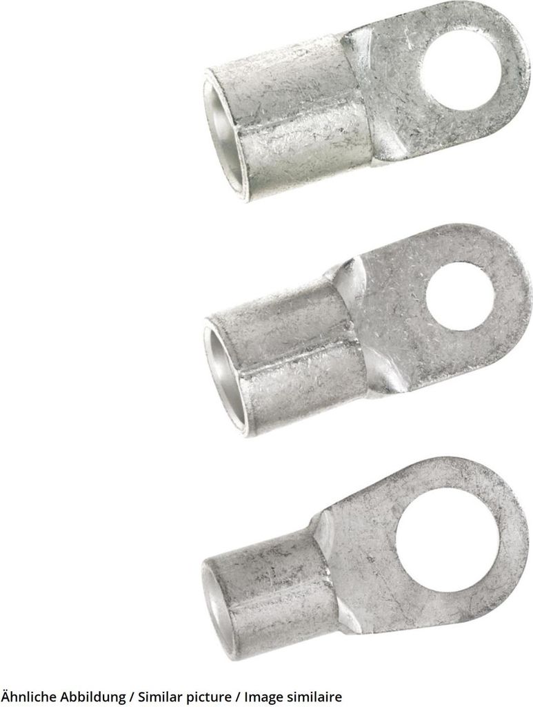 LappKabel Ringkabelschuh Querschnitt (max.)=10 mm² Loch-Ø=6.5 mm Unisoliert Metall 63204245 100 St