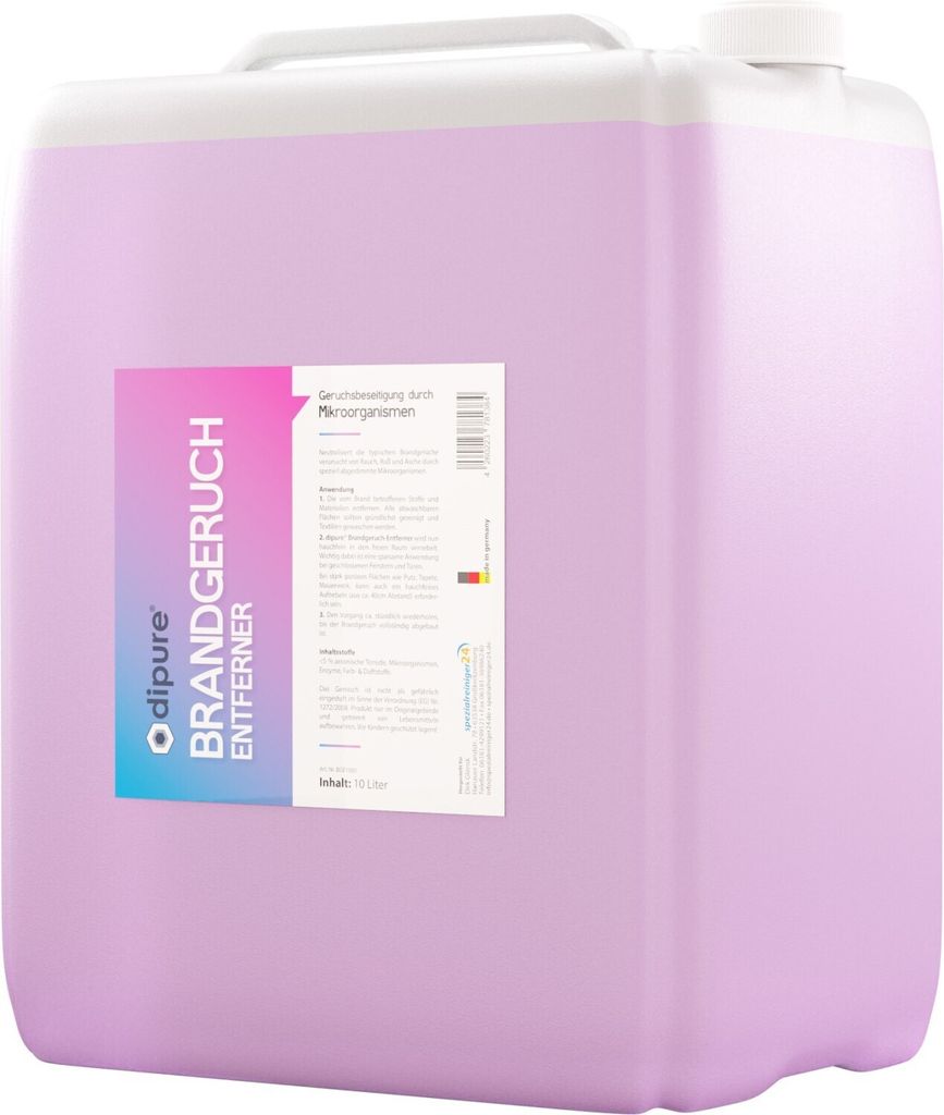 dipure Brandgeruch-Entferner - Das Mittel gegen Brandgeruch 10 Liter Kanister