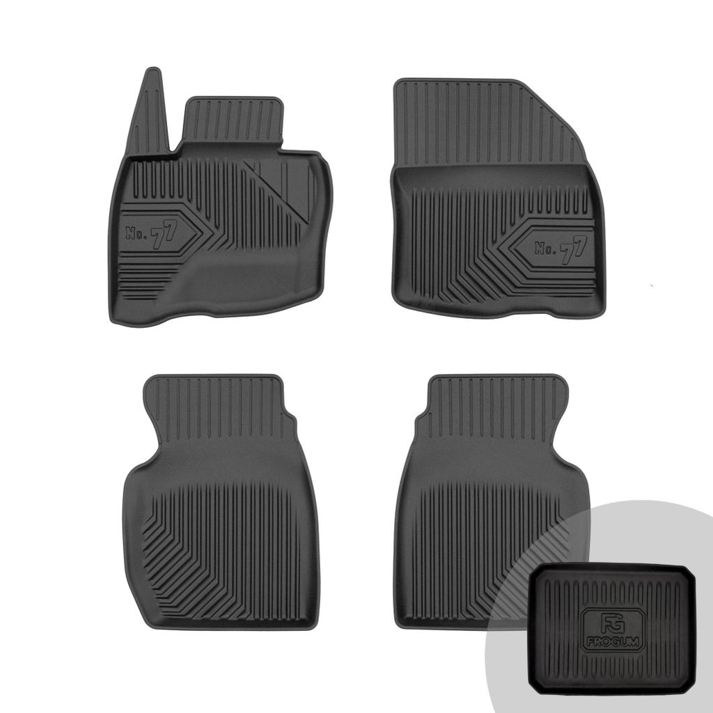 FROGUM No.77 Gummimatten Ganzjahresset von Auto Fußmatten Autofussmatten für Honda Civic VIII 2006-2011