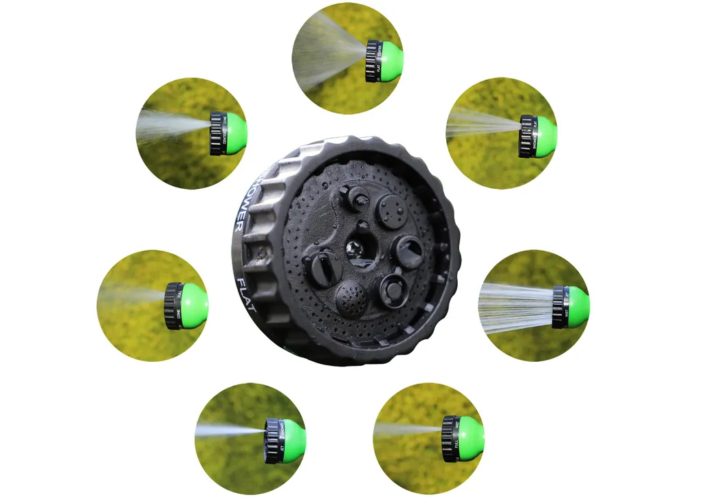 Tuyau d'arrosage extensible textile 22m avec pistolet multifonctions - 2