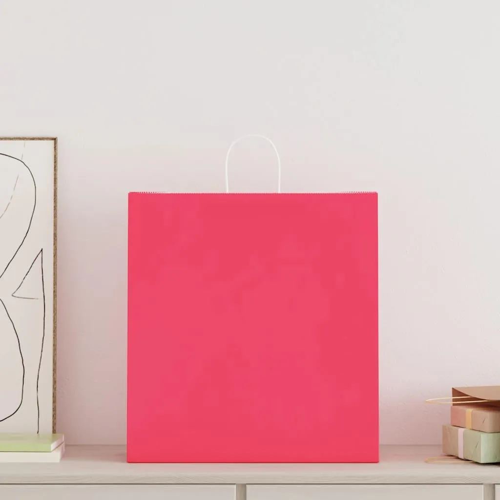 Sacchetti Carta Rosa 45x17x48 cm vidaXL - Confezioni Regalo Artigianali