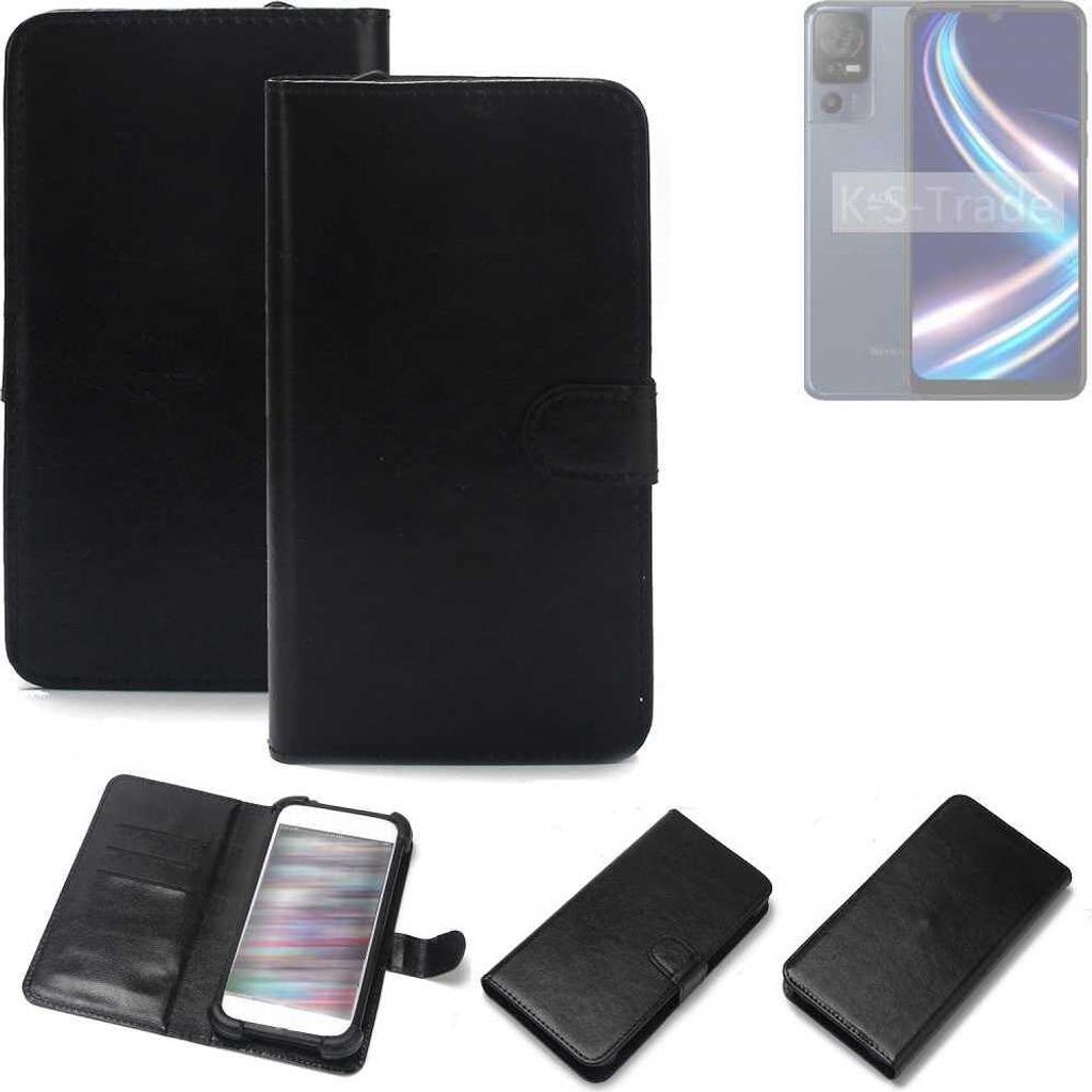 K-S-Trade Handyhülle Schutzhülle kompatibel mit Sharp Aquos V7 Plus Handy Schutz Hülle Handyhülle Bumper schwarz 1x