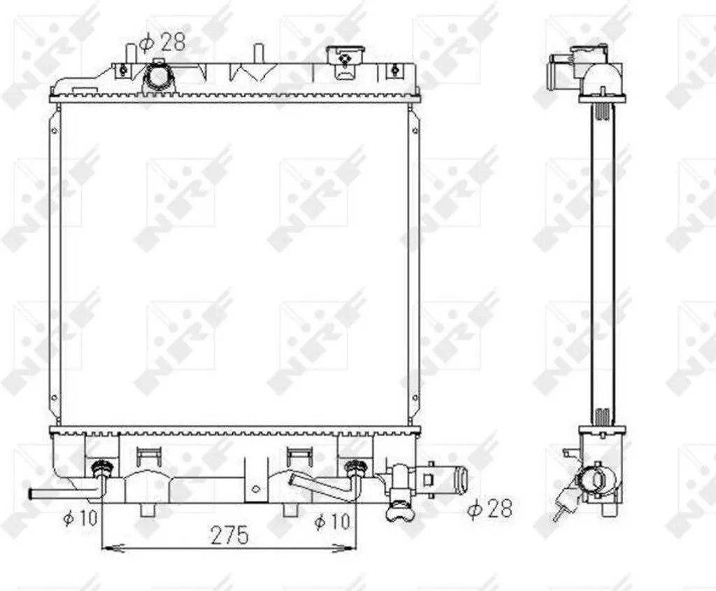 Radiateur de refroidissement pour Mazda Demio DW essence