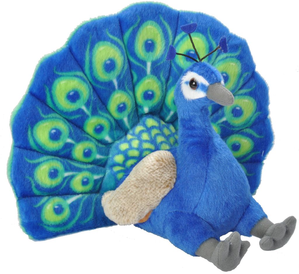 Wild Republic - Kuscheltier - Cuddlekins - Pfau Produktbild 