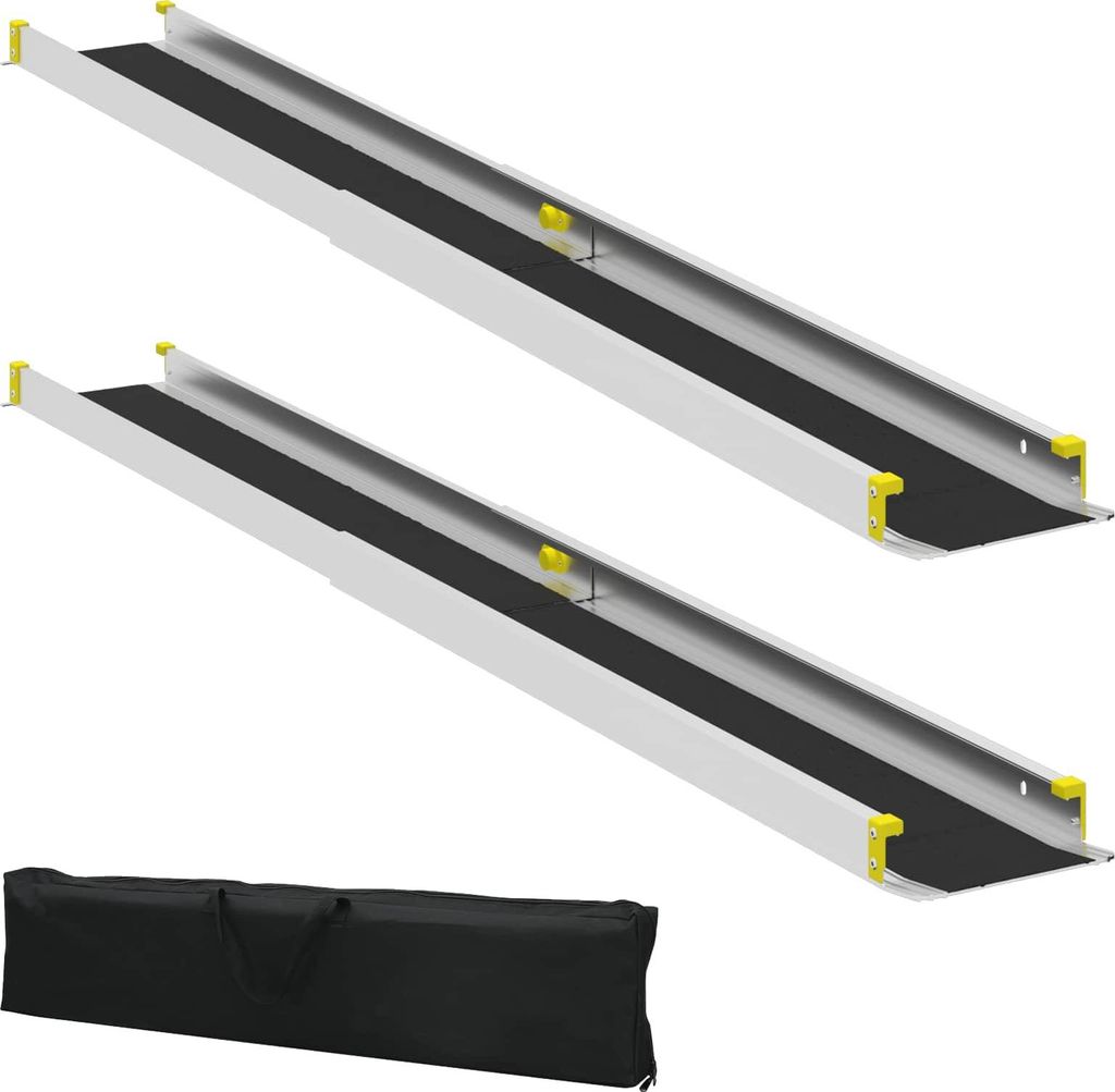 "Winter Sale"Rollstuhlrampe 2er-set Schwarz 184,5x18,5x5 cm Aluminium - Sonstige RC-Fahrzeuge - clorisNeu7916283
