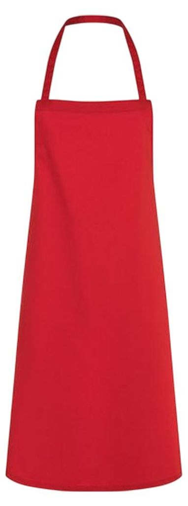 Karlowsky - "Faro" Latzschürze LT3497 (Einheitsgröße) (Rot)
