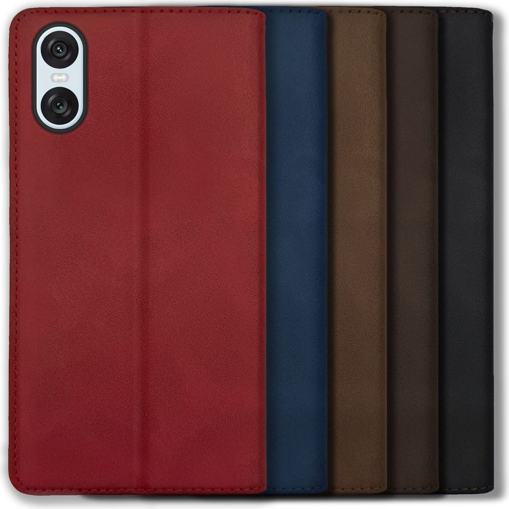 Bookstyle 'Premium' Schutzhülle Klapphülle Schutztasche Etui Cover für Sony Xperia 10 VI - Blau