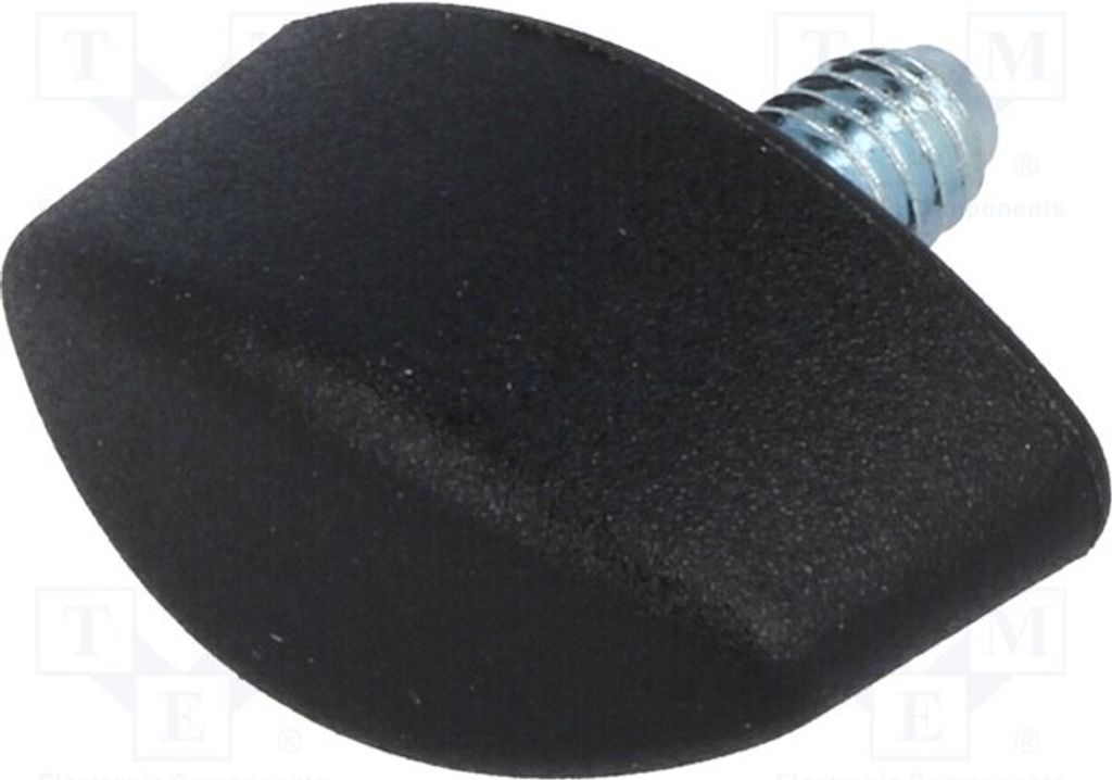 1x Flügelgriffe 6mm H: 11mm W: 20mm 8261 Drehknöpfe Außengew: M4