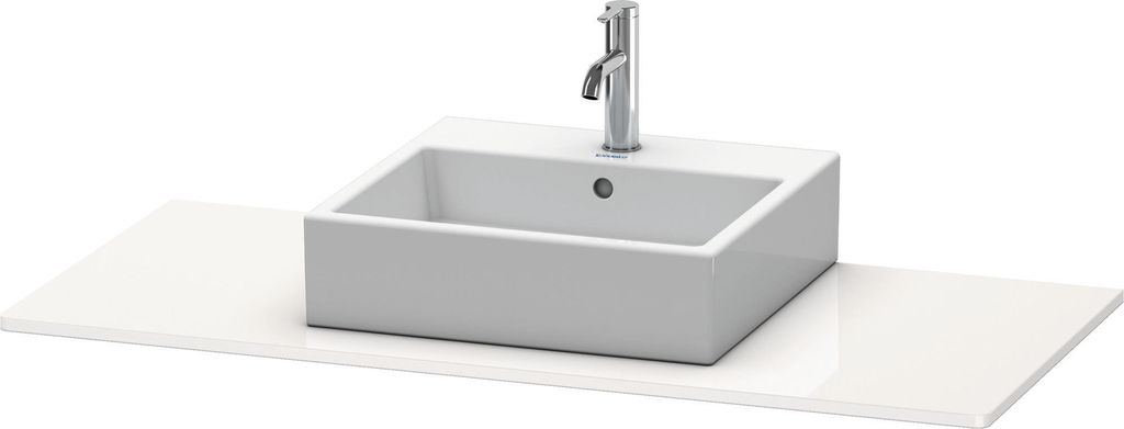 Duravit XSquare Konsole, 1 Ausschnitt, 800x16x550mm, XS060D03636