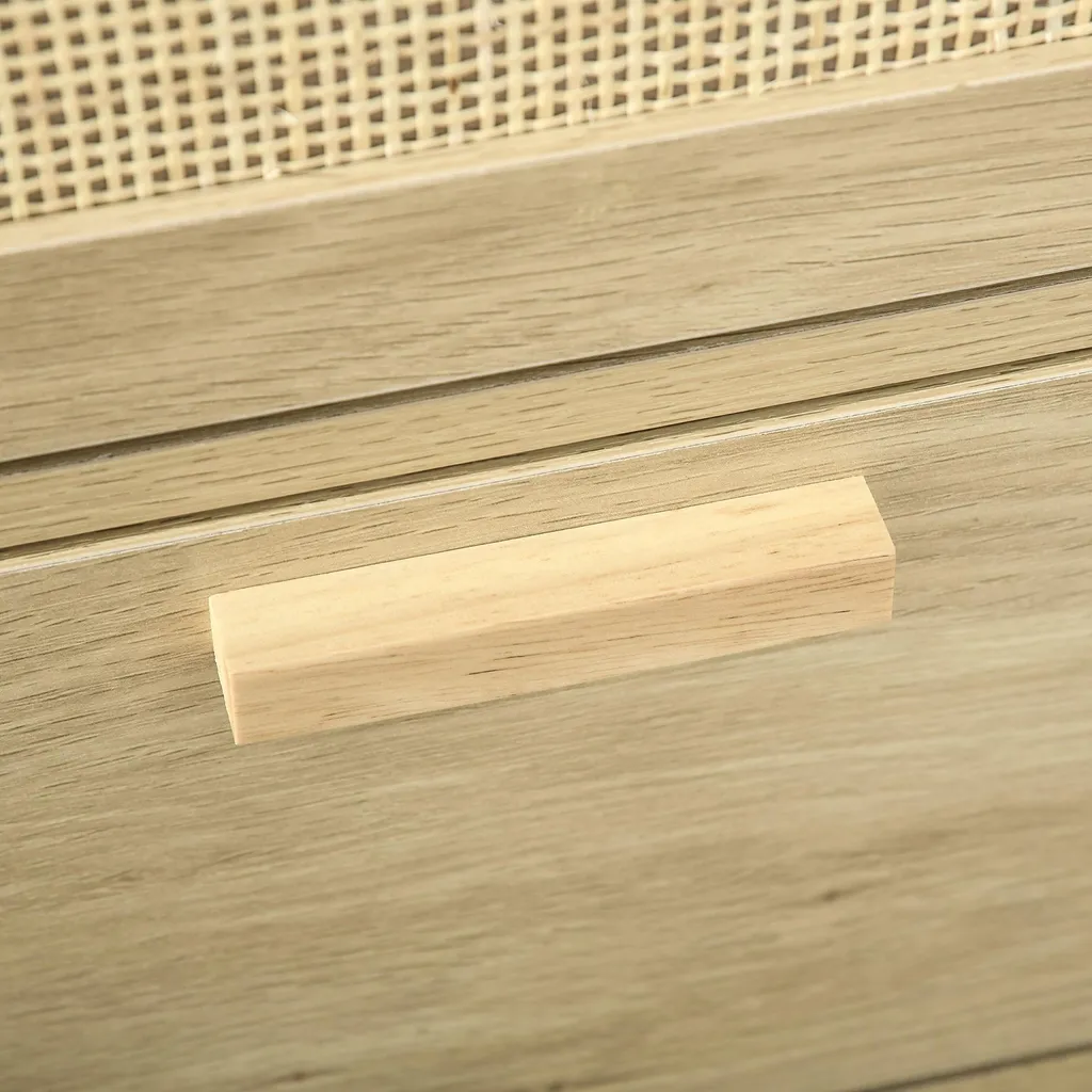 Commode compacte 3 tiroirs rotin : gagnez de la place avec style - 7