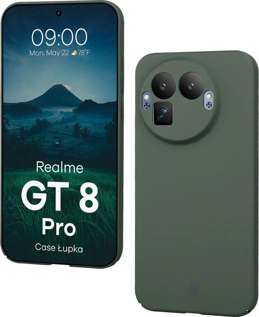Handyhülle für Realme GT 8 Pro, Bizon Case Lupka, Grün