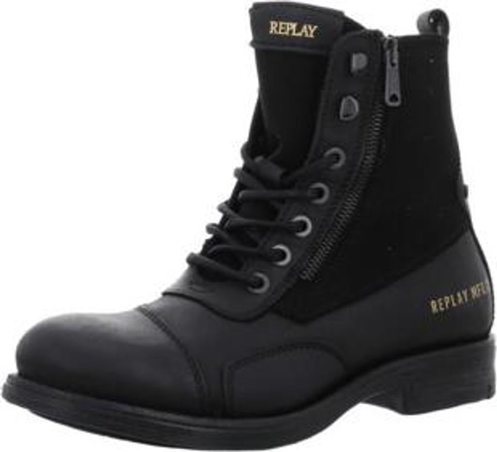 Replay Pack Biker In Black For Men – 7 UK - 41 EU - 8 US / Black