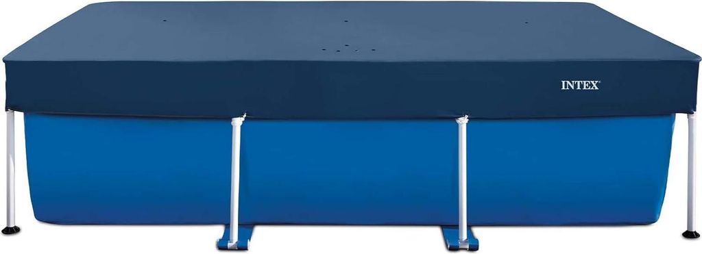 INTEX 28078 Pool Abdeckplane Deluxe rechteckig 300x200cm Schutzplane Poolabdeckung