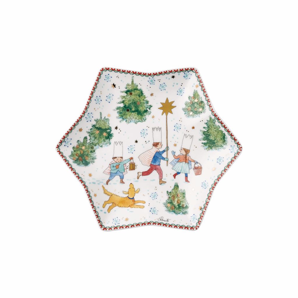 Hutschenreuther Sammelserie 2025 Weihnachtsspiele Sternschale 24cm